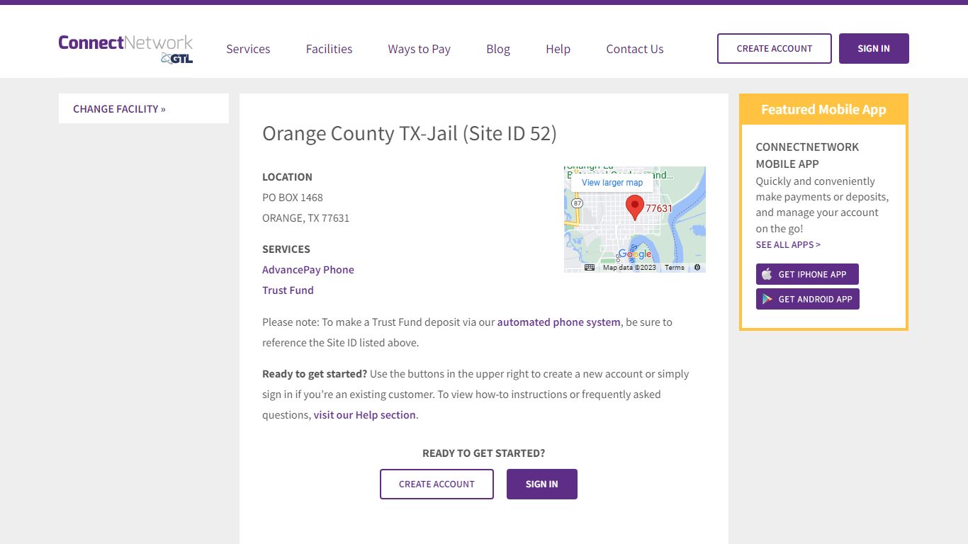 Orange County TX-Jail | ConnectNetwork